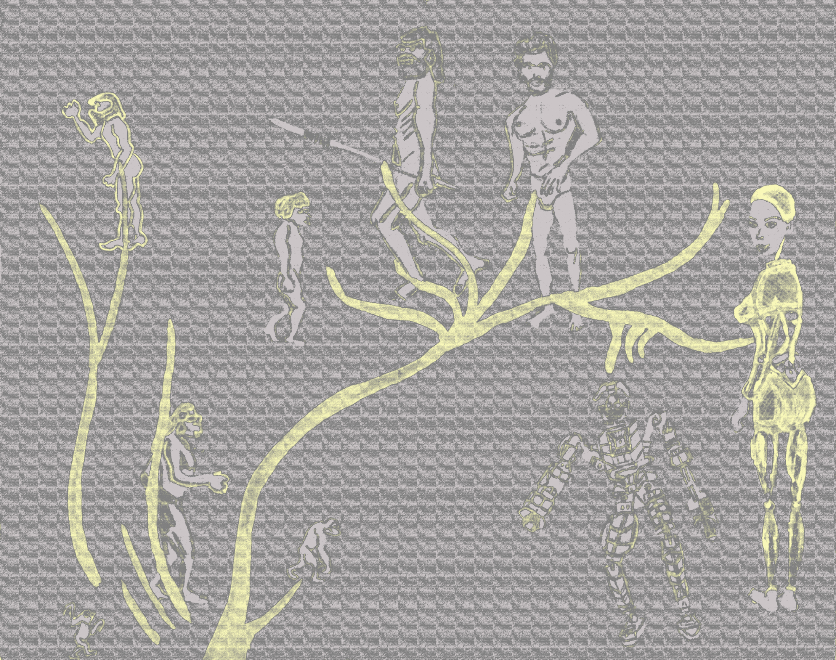 Evolution;cRAYON CONT